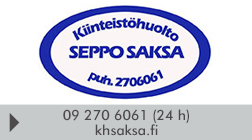 Kiinteistöhuolto Seppo Saksa Oy logo